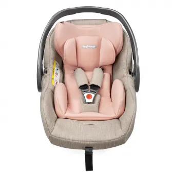 Scaun auto pentru copii Peg Perego, i-size Primoviaggio SLK, 40 - 87 cm, 0-13 kg, Mon Amour, Bej / Roz