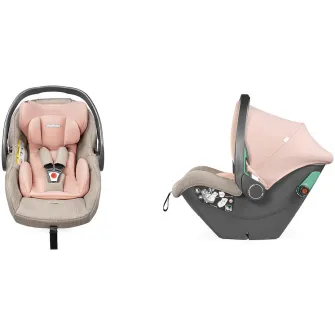 Scaun auto pentru copii Peg Perego, i-size Primoviaggio SLK, 40 - 87 cm, 0-13 kg, Mon Amour, Bej / Roz
