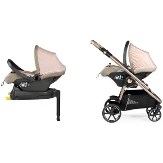 Scaun auto pentru copii Peg Perego Primoviaggio Lounge, 40 - 87 cm, 0-13 kg, Mon Amour, Bej / Roz
