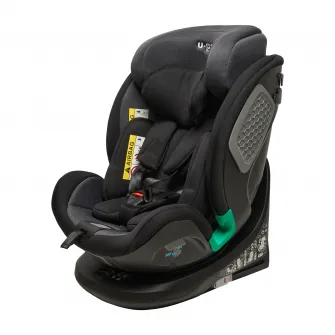 Scaun auto pentru copii U-grow Black, I-Size, rotativ 360, Isofix, 40-150 cm