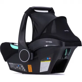 Scaun auto tip scoica pentru bebelusi Hamilton Zeno Black, I-Size, negru