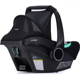 Scaun auto tip scoica pentru bebelusi Hamilton Zeno Black, I-Size, negru