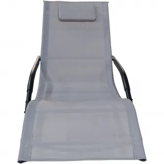 Scaun balansoar gradina Kring Palmyra, 63.5x147x84cm, Gri