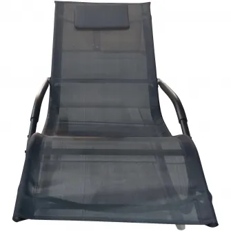 Scaun balansoar gradina Kring Palmyra, 63.5x147x84cm, Negru