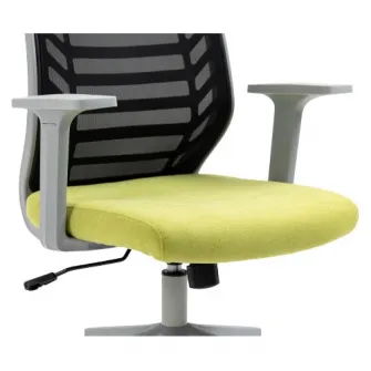 Scaun birou Kring Seth, mesh, inaltime reglabila, Negru/Galben
