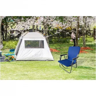 Scaun camping pliabil Kring, 53x56x67 cm, navy blue