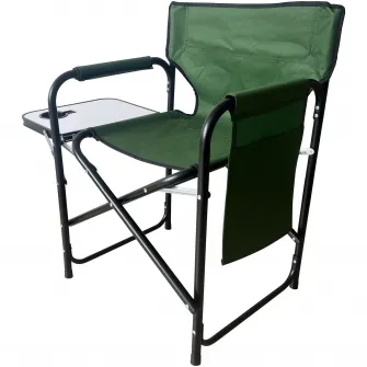 Scaun camping pliabil tip director Kring, aluminiu, 54x46x79 cm, forest green