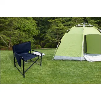 Scaun camping pliabil tip director Kring, aluminiu, 54x46x79 cm, antracit