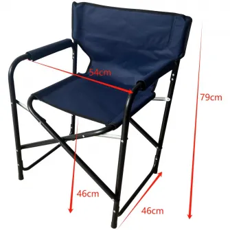 Scaun camping pliabil tip director Kring, otel, 54x46x79 cm, antracit