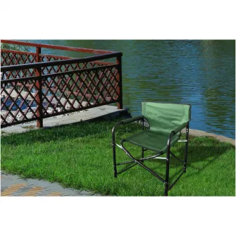 Scaun camping pliabil tip director Kring, otel, 54x46x79 cm, forest green