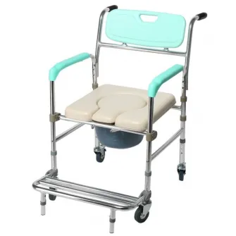 Scaun cu roti si WC din aluminiu, CMB-7801L