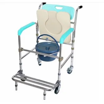Scaun cu roti si WC din aluminiu, CMB-7801L