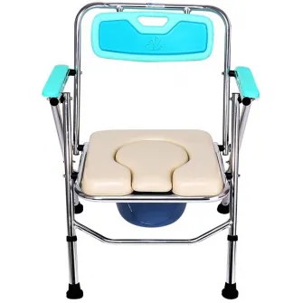 Scaun cu WC de camera, pliabil, din aluminiu, CMB-7900L
