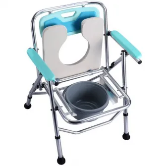 Scaun cu WC de camera, pliabil, din aluminiu, CMB-7900L