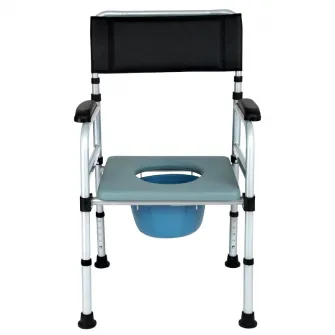Scaun cu WC de camera, pliabil, din otel, cod CMB-692-1