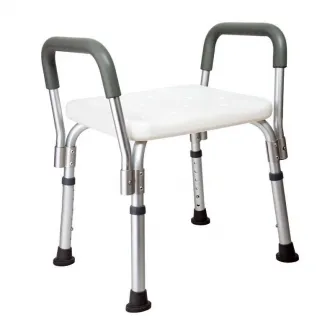 Scaun de baie/dus din aluminiu, reglabil pe inaltime, manere detasabile, CMX-7202L
