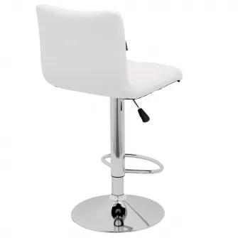 Scaun de bar Kring Jazz, PU, Alb