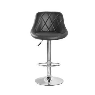 Scaun de bar Kring New Orleans, PU, Negru