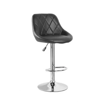 Scaun de bar Kring New Orleans, PU, Negru