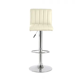 Scaun de bar Kring Swing, PU, Crem