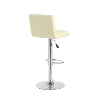 Scaun de bar Kring Swing, PU, Crem