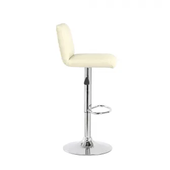 Scaun de bar Kring Swing, PU, Crem