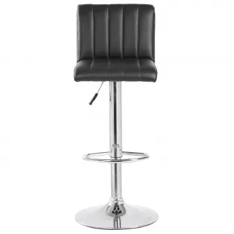 Scaun de bar Kring Swing, PU, Negru