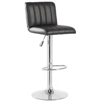 Scaun de bar Kring Swing, PU, Negru