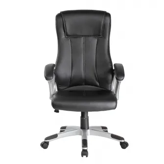 Scaun de birou directorial Kring Franklin Fit, ergonomic, PU, Negru
