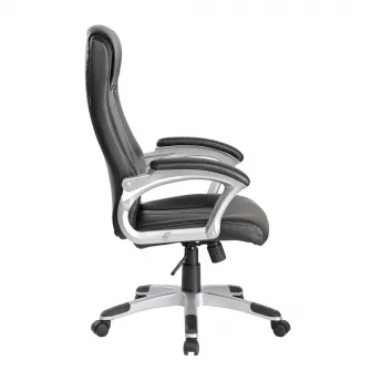 Scaun de birou directorial Kring Franklin Fit, ergonomic, PU, Negru