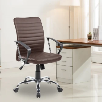 Scaun de birou ergonomic Kring Eron, PU, Maro