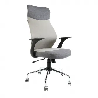 Scaun de birou ergonomic Kring Gloria, stofa, Gri