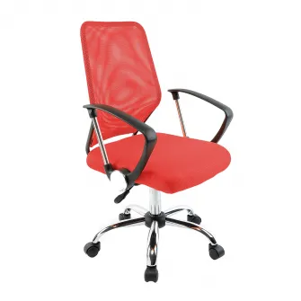 Scaun de birou ergonomic Kring Happy, mesh, Rosu