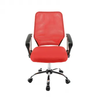 Scaun de birou ergonomic Kring Happy, mesh, Rosu