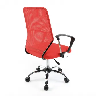 Scaun de birou ergonomic Kring Happy, mesh, Rosu