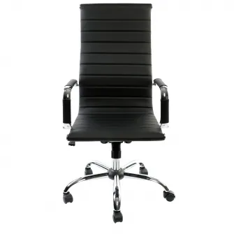 Scaun de birou ergonomic Kring Lear Fit, PU, negru