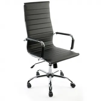 Scaun de birou ergonomic Kring Lear Fit, PU, negru