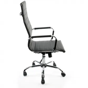 Scaun de birou ergonomic Kring Lear Fit, PU, negru