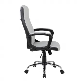 Scaun de birou ergonomic Kring Seppo, mecanism tilt, PU/PVC, Gri