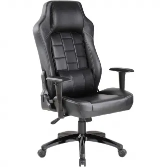 Scaun de birou Kring Doom, inaltime reglabila,mecanism tilt, PU, Negru