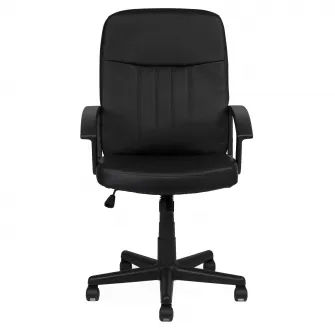 Scaun de birou Kring Kos, Piele ecologica, Negru