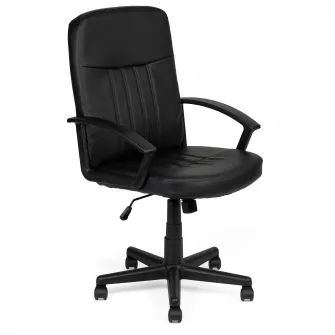 Scaun de birou Kring Kos, Piele ecologica, Negru