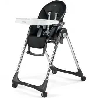 Scaun de masa 2 in 1 Peg Perego, Prima Pappa Zero Follow Me, Hi Tech Licorice, de la nastere