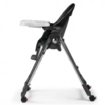 Scaun de masa 2 in 1 Peg Perego, Prima Pappa Zero Follow Me, Hi Tech Licorice, de la nastere