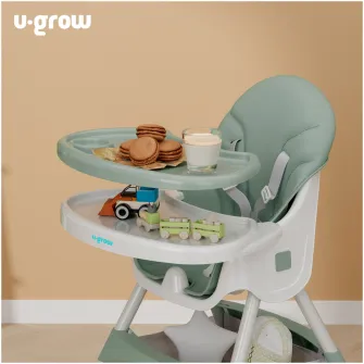 Scaun de masa 2 in 1, pliabil, verde, U-Grow