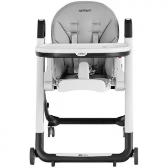 Scaun de masa 2in1 Peg Perego Siesta Follow Me, 0-15 Kg, Ice, Gri