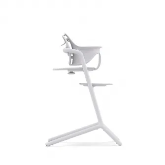Scaun de masa pentru bebelusi Cybex Lemo 3in1 set All White, alb