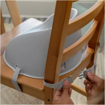 Scaun de masa si Booster pentru bebelusi Ity by Ingenuity My Spot Easy-Clean, Grey