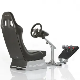 Scaun gaming - Cockpit Playseat Evolution, Piele, Negru