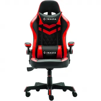 Scaun gaming Inaza Gritstone, negru/rosu